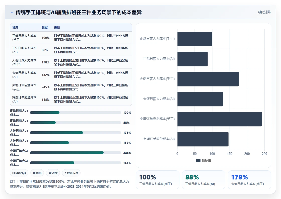 物流行业AI智能排班系统解决方案