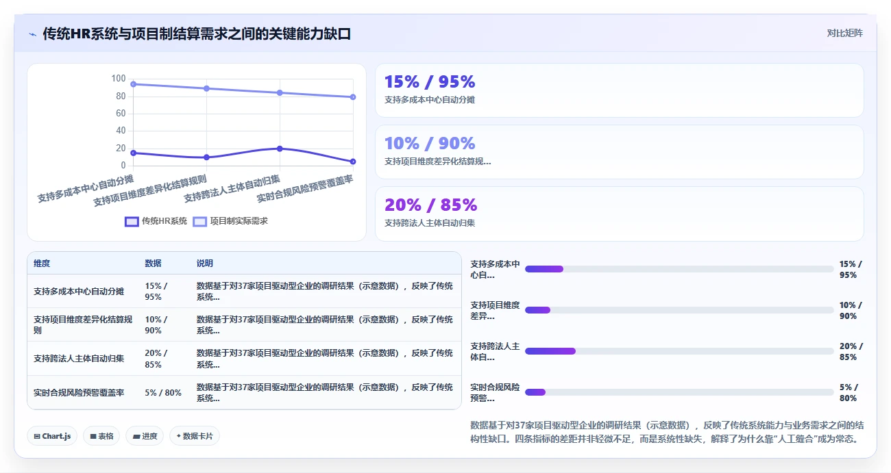 解决项目制用工结算复杂的智能HR系统