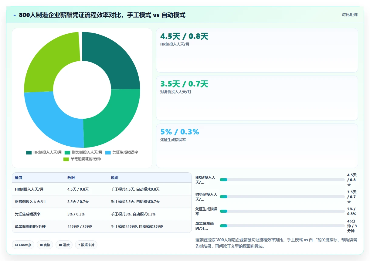 数字化人事系统打通财务系统实现薪酬自动凭证