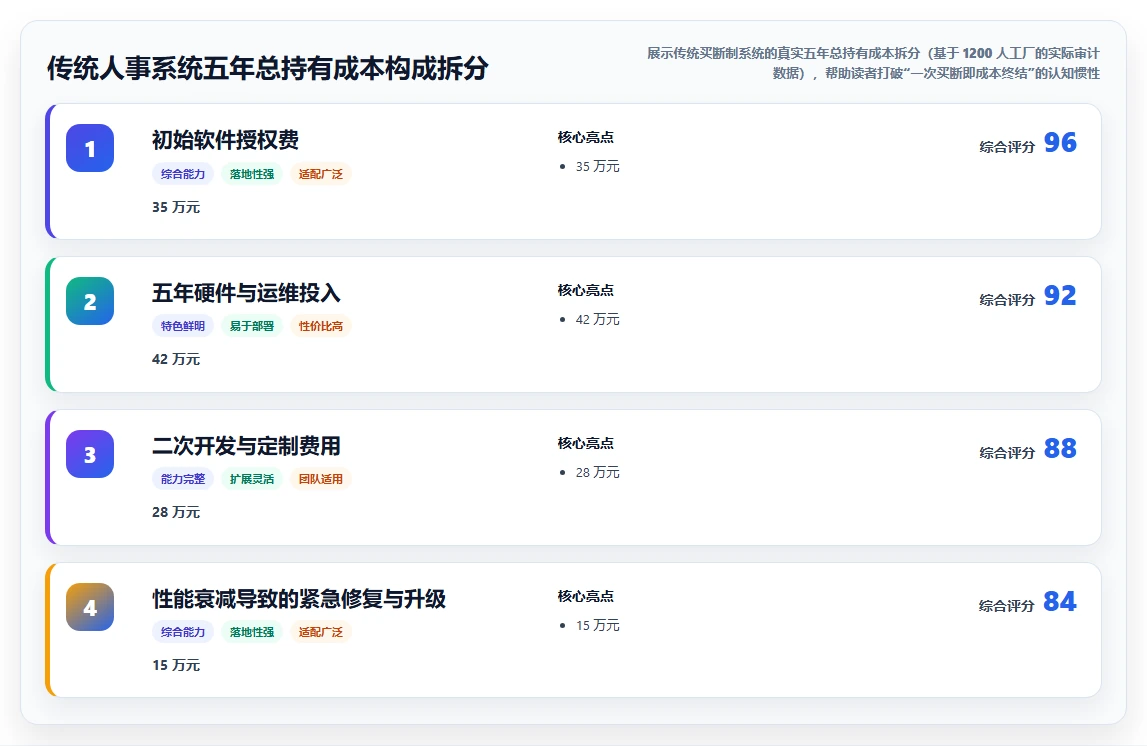 数字化人事系统与传统系统的成本效益分析