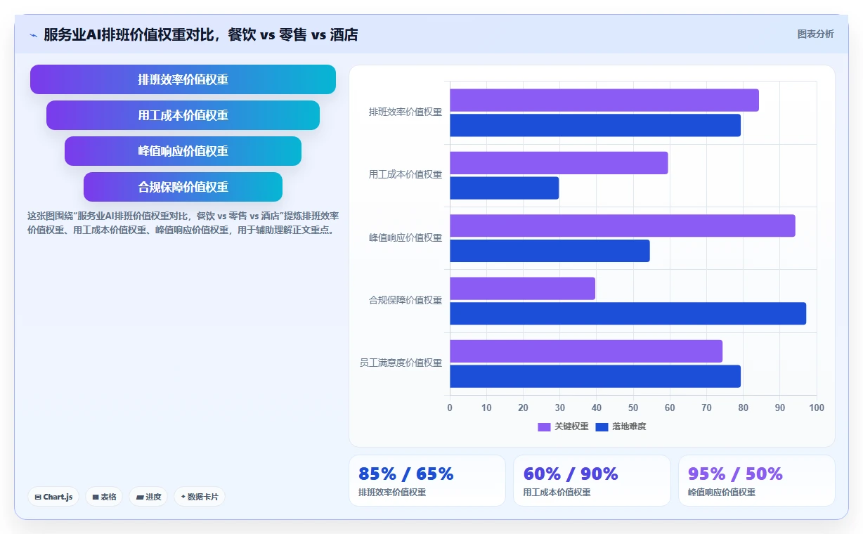 AI智能排班在服务业的应用价值对比