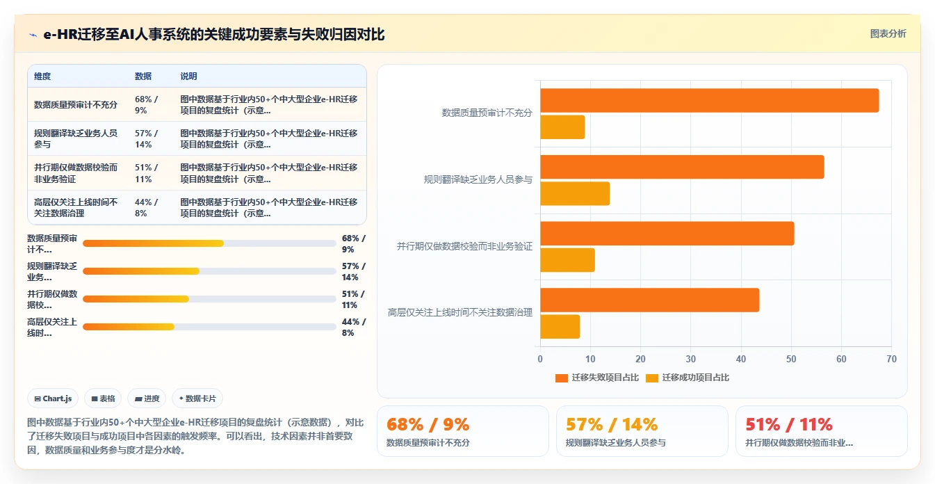 企业从e-HR迁移至AI人事系统数据方案