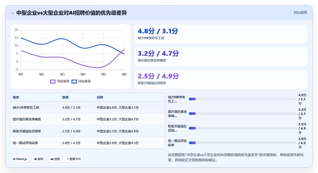 AI招聘专员在中大型企业的应用价值对比