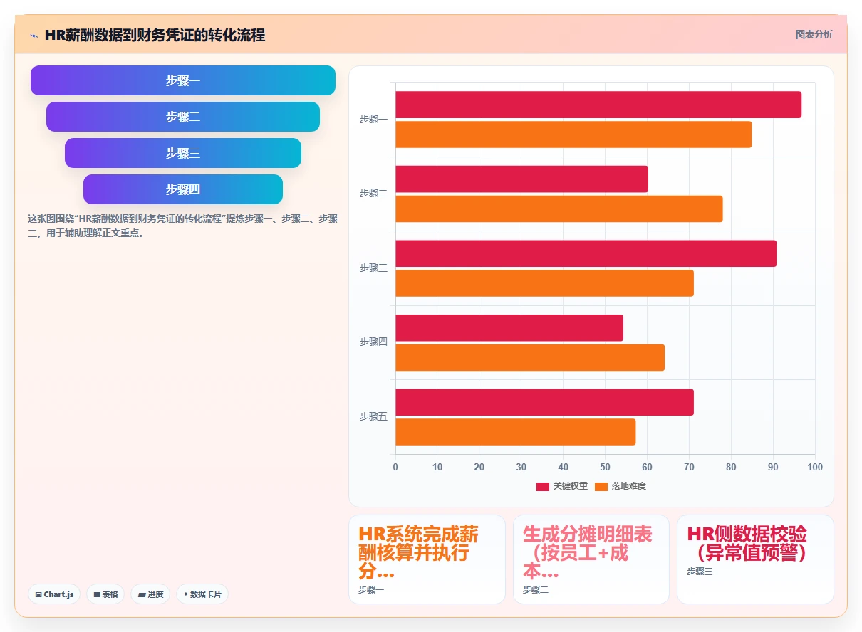 AI人事系统如何打通财务系统实现成本分摊