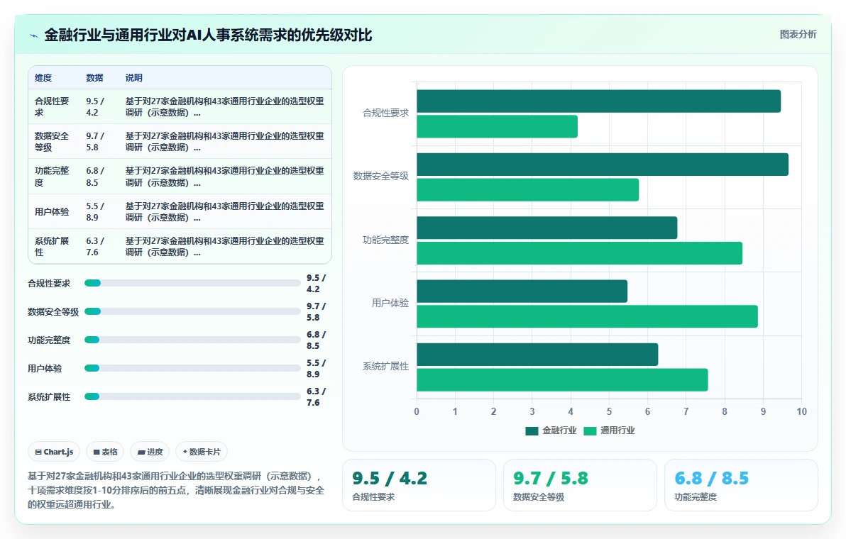 金融行业行业AI人事系统需求的特殊性