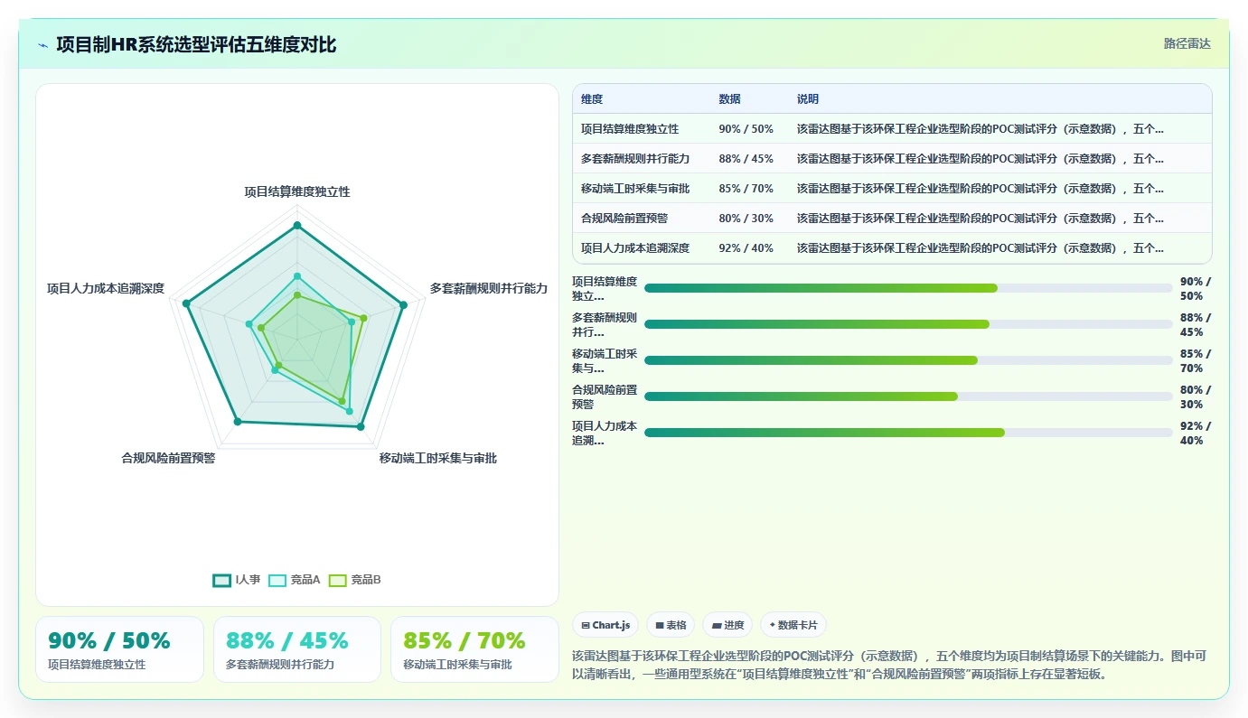 解决项目制用工结算复杂的智能HR系统