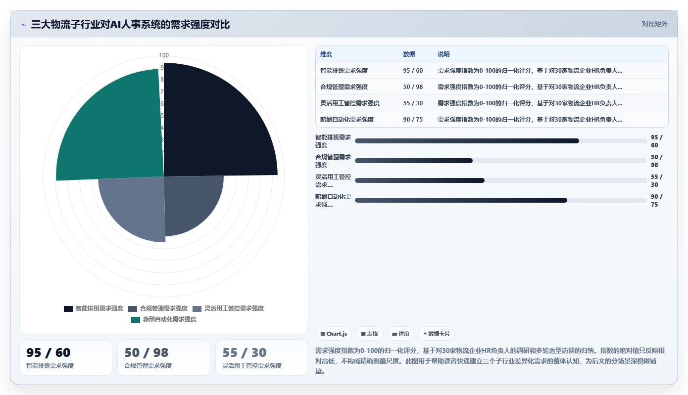 AI人事系统在不同物流行业的应用效果对比